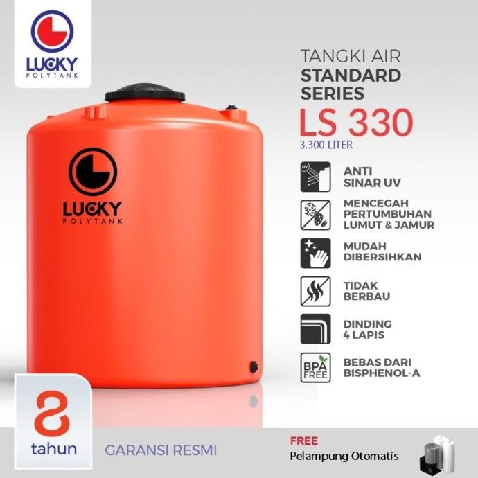 Spesial Tangki Air / Tandon / Toren Lucky Polytank 3000 Liter