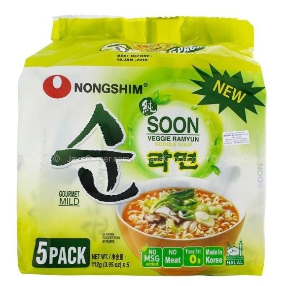 

Terbaru! Nongshim Soon Veggie Ramyun 560Gr (5Pcs X 112G)