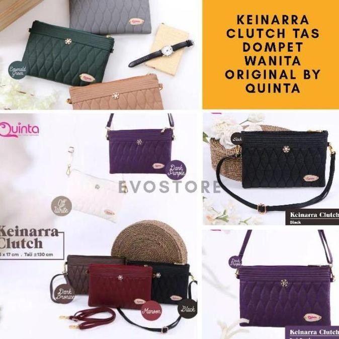 Grosir Quinta Clutch Keinarra |Tas Fashion Wanita Trendy Keinarra Clutch By Quinta Kulit