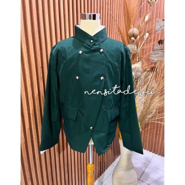 Diskon [Hijau Botol] Beskap Adat Jawa - Solo / Beskap Pager Bagus / Beskap Among Tamu Murah