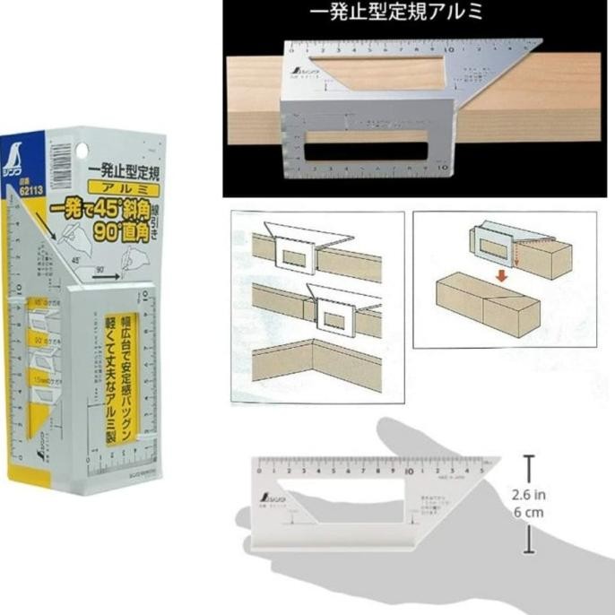

Penggaris Siku 62113 Shinwa Alumunium Layout Gauge
