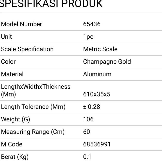 

Promo! Shinwa - 65436 Penggaris Alumunium 60Cm / Anti Slip Ruler 600Mm