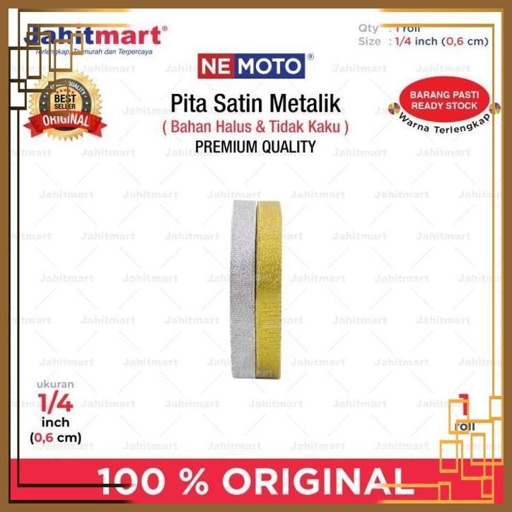 

[JTM] PITA SATIN 1/4 INCH - 0,6 CM PER ROLL METALIK