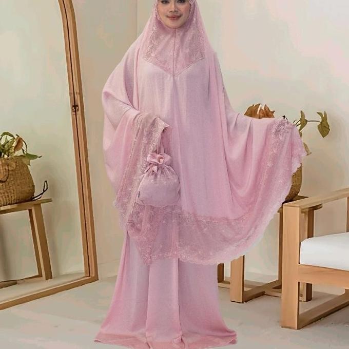 Grosir Poeti Mukena Renda Reguler Dewasa Jumbo Zara Silk