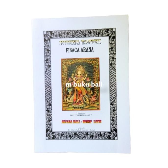 Buruan beli] Buku Kidung Tantri Pisaca AranaTeks Aksara Bali dan Latin