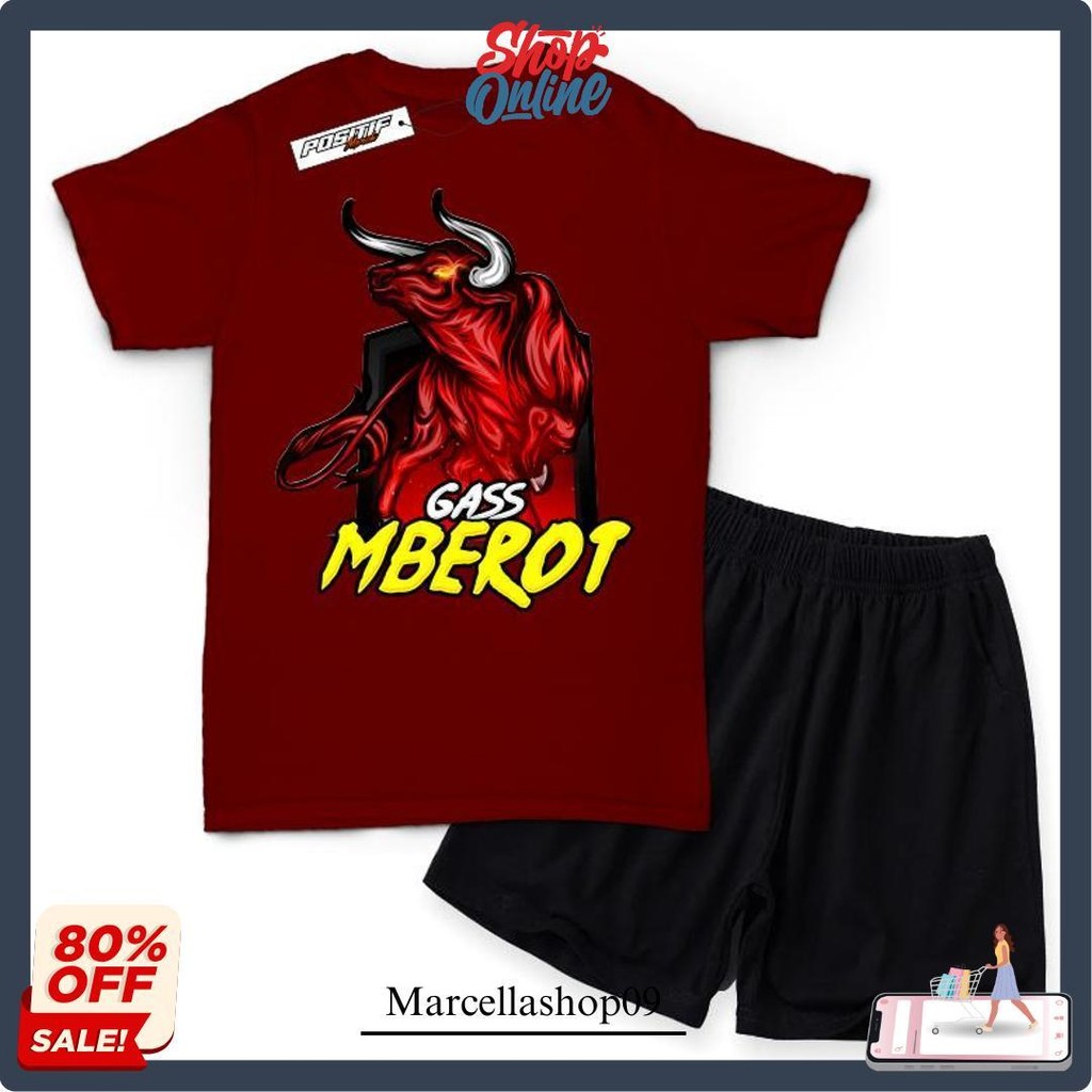 Baju Kaos Bantengan Anak Mberot Gank Malangan Jaranan Barong Original Produk