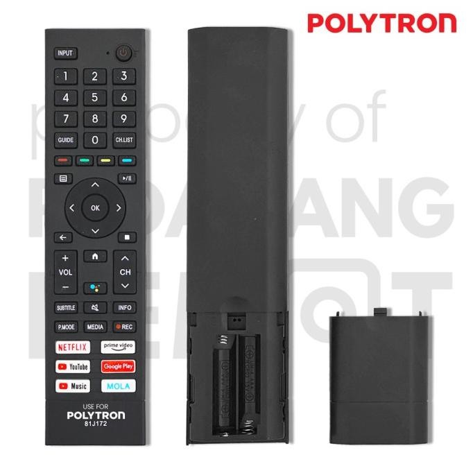 Remote TV Polytron Android Smart TV 81J172 81J208 IR / Remot Polytron murah