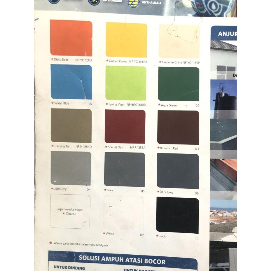 CAT WATERPROOFING ELASTEX 5 KG WARNA murah