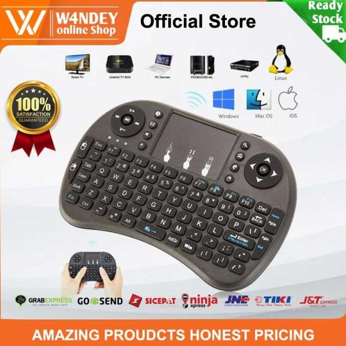 Remote Keyboard Smart TV Bluetooth Touchpad Samsung Mi XIaomi LG Sony murah