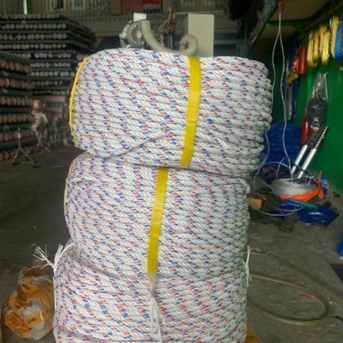 Tali Tambang Plastik Pp 8 Mm (Satuan Per 1 Roll) New Stok