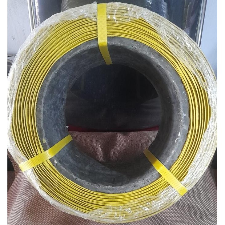 Tali Strapping Band Strap Plastik Pp Roll Tebal Packing Kuning 15 Mm New Stok