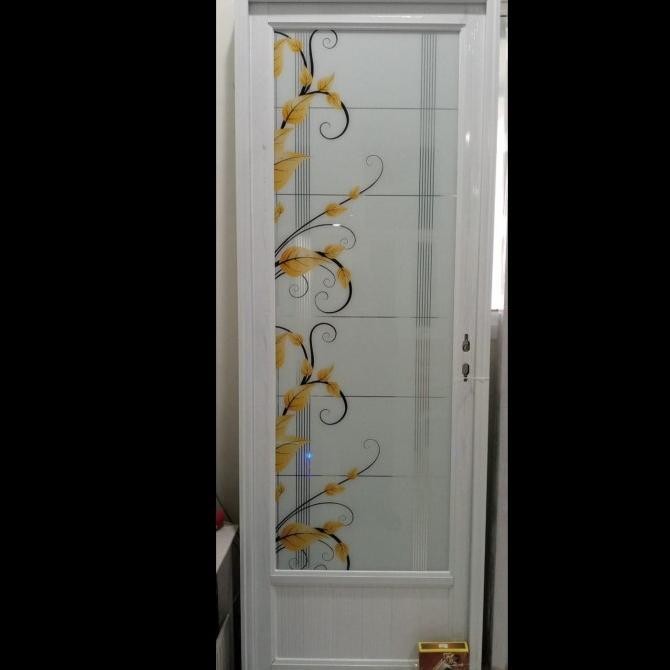 Terlaris Kusen Kamar Mandi/Pintu Toilet Aluminium 3/4 Kaca Uk. Kusen 70X200 Ready Stok