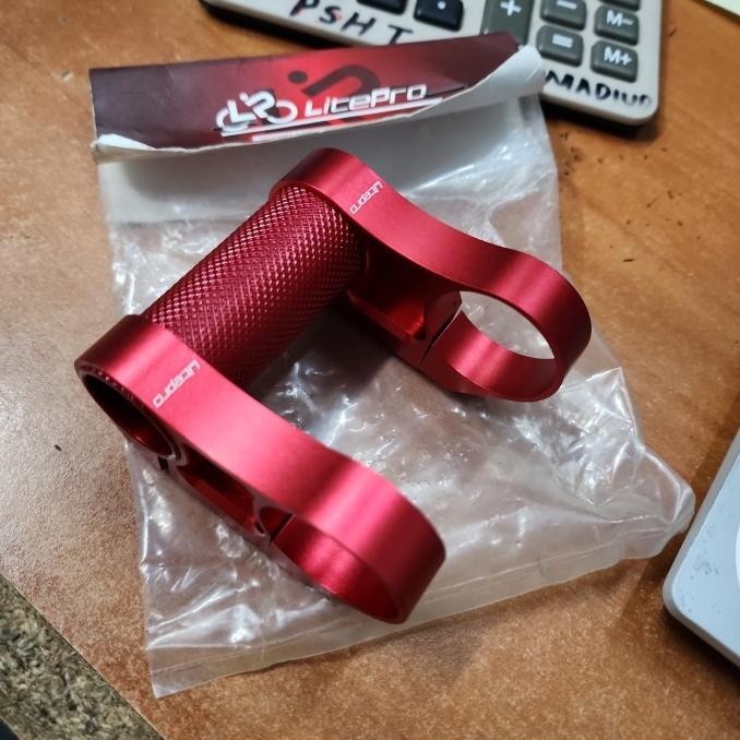 Riser stang standart ke stang os Riser Litepro .