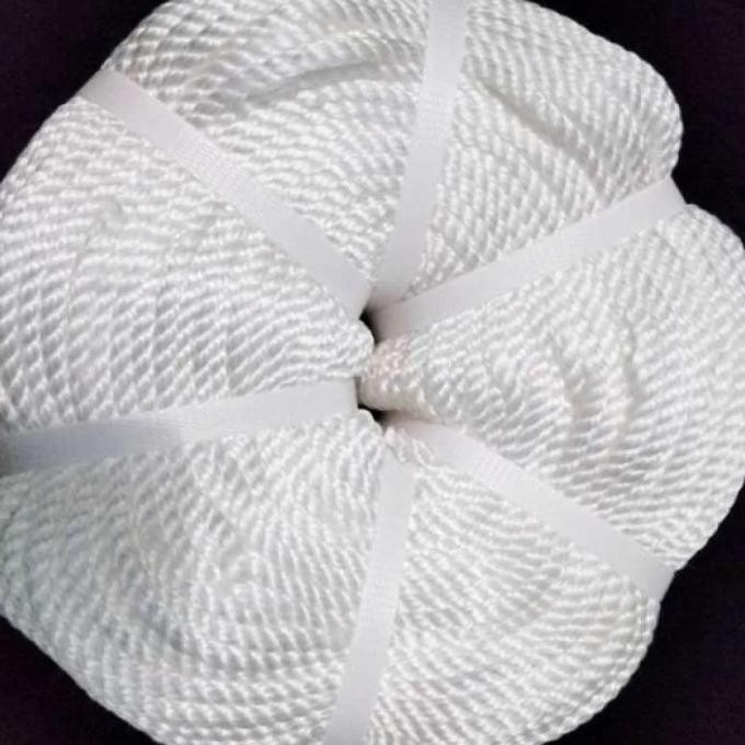 Tali Tambang Nylon Tali Nilon Tambang Putih Tambang Nylon 6Mm Per 50 M New Stok
