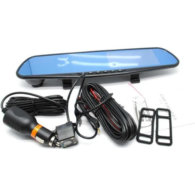 Terlaris Kaca Spion Tengah Mobil Dvr Dual Kamera 1080P 4.3 Inch Display - Kaca Spion Mobil - Kamera 