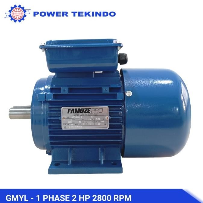 Famoze Pro Dinamo 1 Phase 2 Hp 2800 Rpm Elektro Motor Gmyl 2 Pk