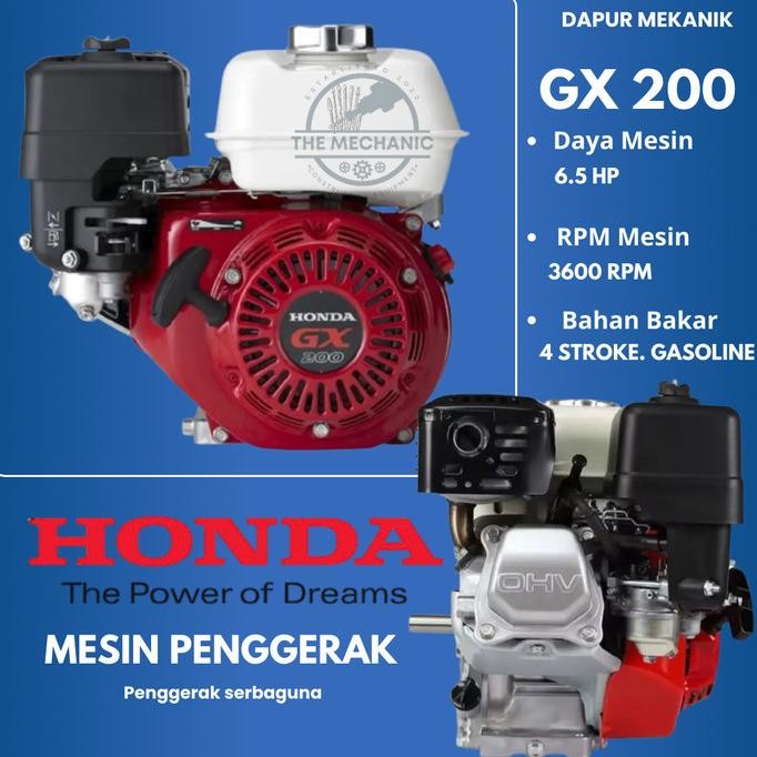 Mesin Penggerak Honda GX 200 Mesin Serbaguna