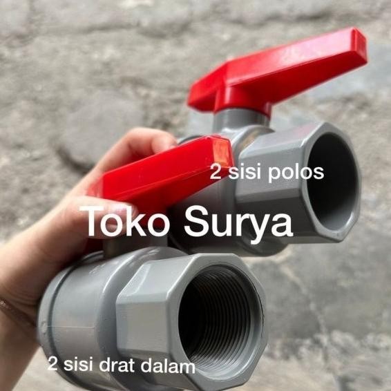Ball Valve 11/2" ( Satu Setengah Inch )Stop Kran 11/2" Ball Valve Pvc 11/2" Stop Kran 11/2" Kdj King