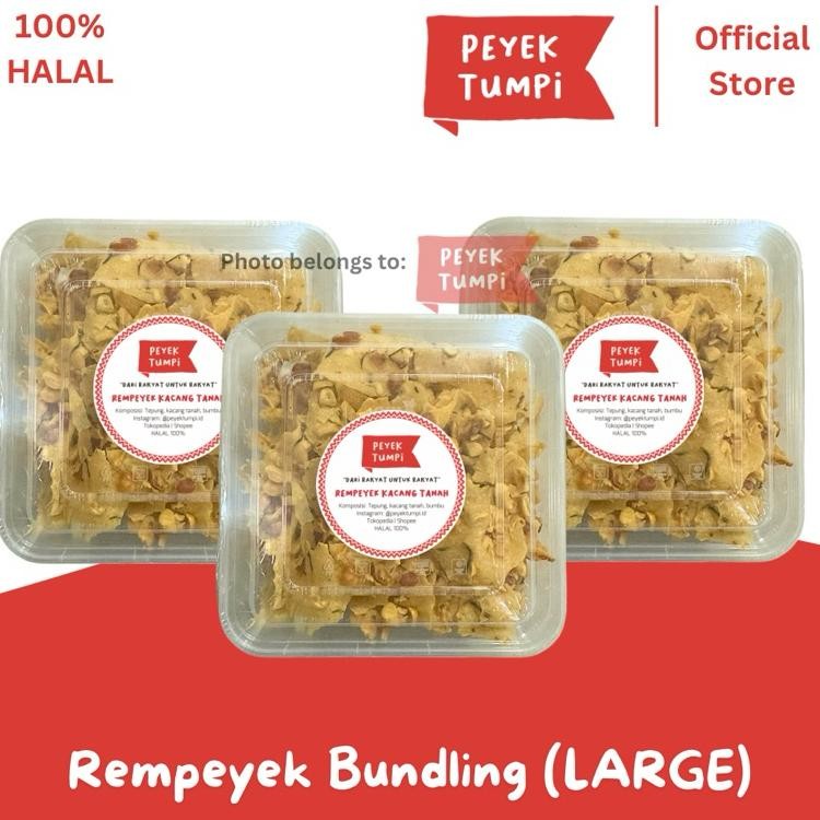 

Peye Tumpi Rempeye Bundling Emua Varian Large Peye Acang Peye Teri Medan Peye Cabai Rawit Peye Mede