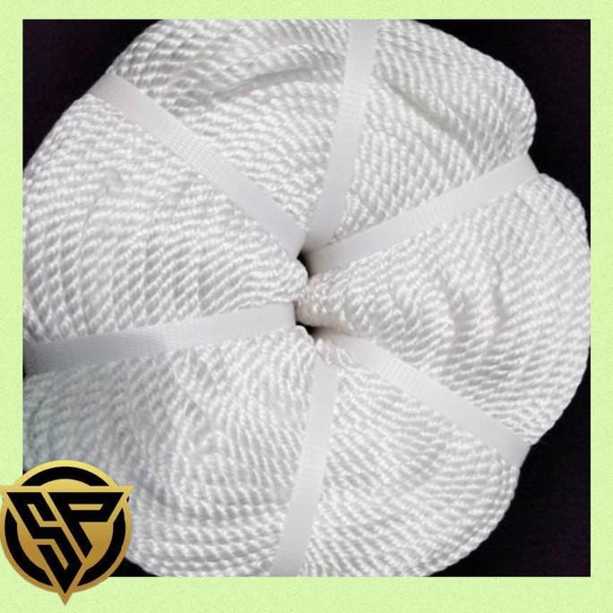 

Tali Tambang Nylon 6Mm 1Roll Nylon Putih -+220M Tali Nilon New Stok