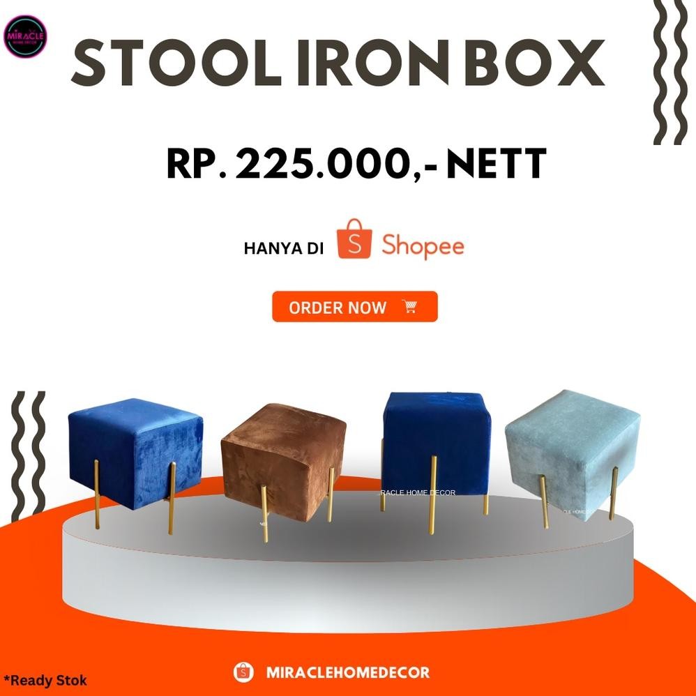 [PROMO] kursi teras - kursi rumah minimalis - kursi iron box kaki besi kuat