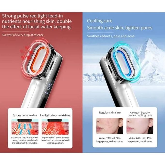 var 7 in 1 Alat Setrika Wajah Pemijat Perawatan/ RF EMS PNP Beauty Device