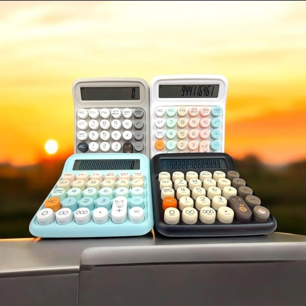

h-4 Kalkulator Rainbow KINCIZEN KC-2034 - Calculator Pastel 14 Digit Tombol Fancy Korea Murah