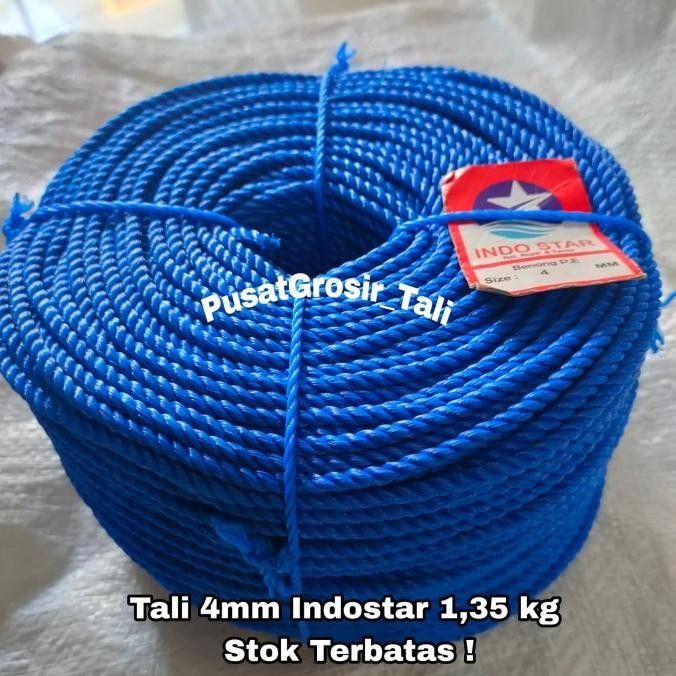 

Tali 4Mm / Tali Tambang 4Mm Pe 1 Rol New Stok