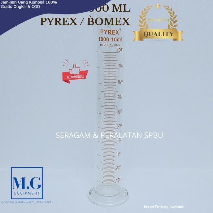 Gelas Ukur Pyrex 1000 ml