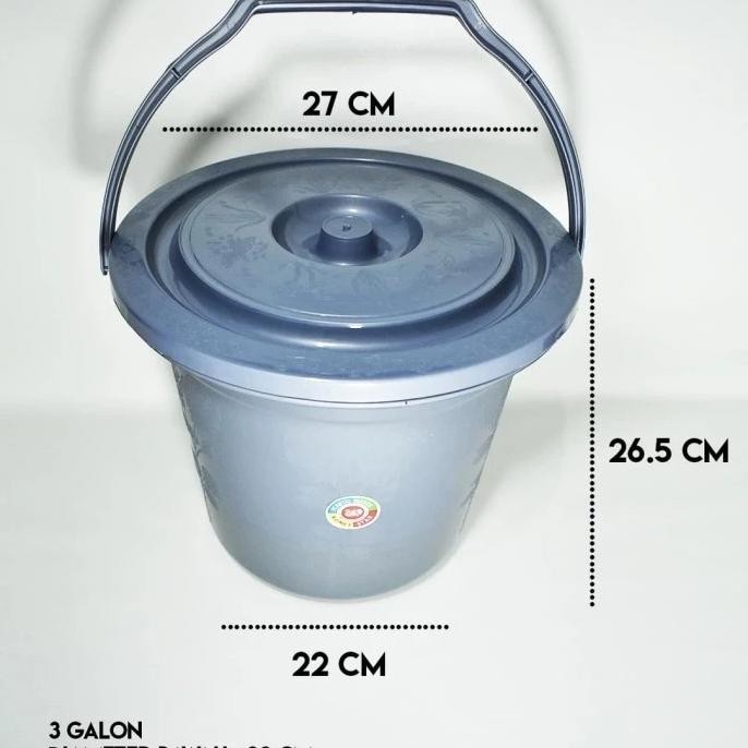 Ember Plastik + Tutup 3G KOMET/ Ember Plastik + Tutup 12L murah