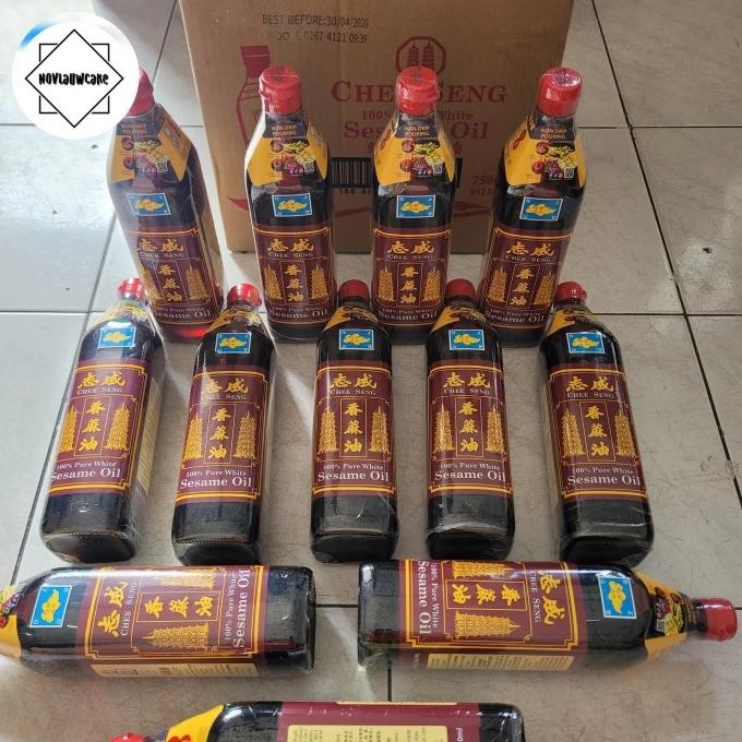 

minyak wijen chee seng pure white sesame oil/minyak wijen pagoda 750ml murah