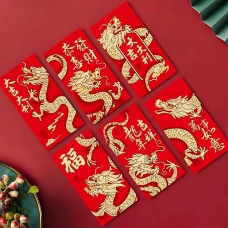

Ryu-56 Angpao Panjang Naga Imlek 2024 Hongpao Dragon Lucu Murah Premium Tebal Hong Pao