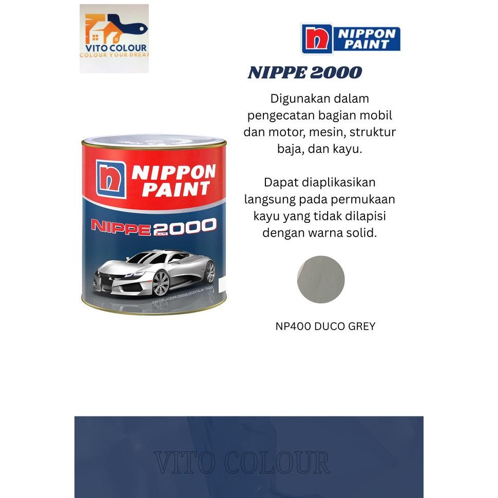 cat nippe 2000 np400 duco grey murah
