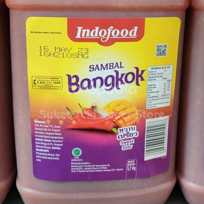 

Sambal Bangkok Indofood 5.7kg Best Seller READY Gojek murah