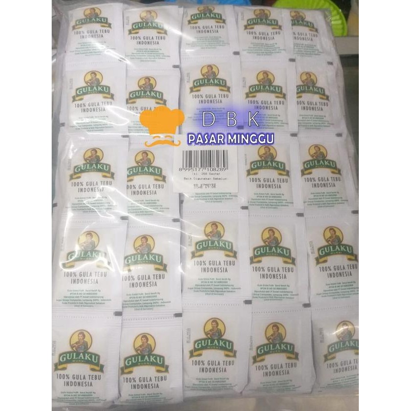 

GULAKU sachet 250 x 80gr gula stick kafe hotel cafe sugar murah
