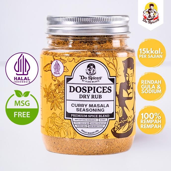

Dospices Healthy Dry Rub Bumbu marinasi rendah kalori [Curry Masala seasoning] murah