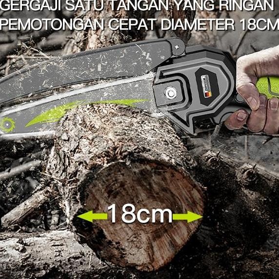 CODZPER Mesin Chainsaw Cordless Chainsaw Gergaji Baterai Gergaji Rantai Elektrik Mini Gergaji Listri