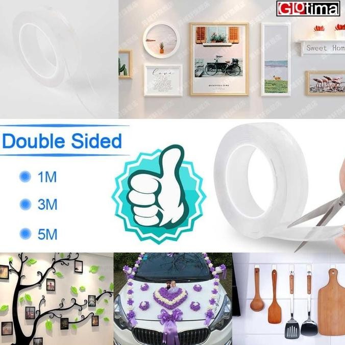

Nano Double Tape Isolasi Lakban Dobel Tip Transparan Bening Waterproof murah