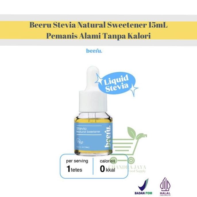 

Beeru Stevia Natural Sweetener 15mL - Pemanis Alami Tanpa Kalori Sugar murah