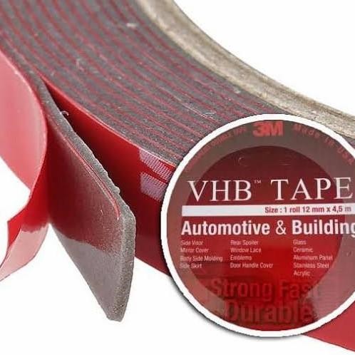 

Double Tape 3M VHB 12mm*4,5m ORI/Double Foam Tape 1/2/Double Tape Busa murah
