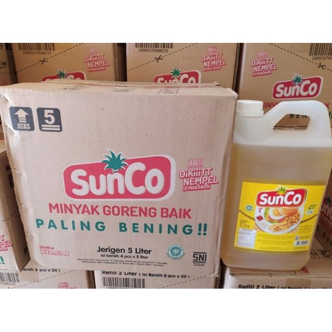 

Sunco Minyak Goreng 5 Liter Jirican & Botol ORIGINAL !!! murah