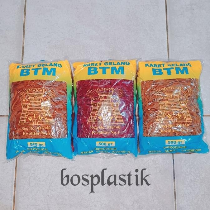 

Karet Gelang BTM Kualitas SUPER (isi 1/2 kg) murah