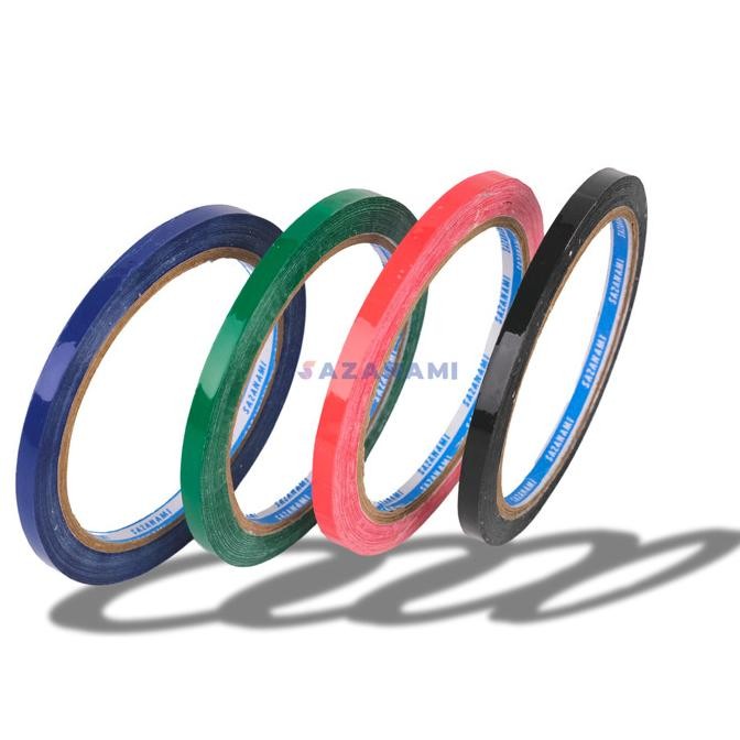 

1 PACK 25 ROLL ISOLASI WARNA 6MM X 50M SAZANAMI SELOTIP LAKBAN WARNA murah