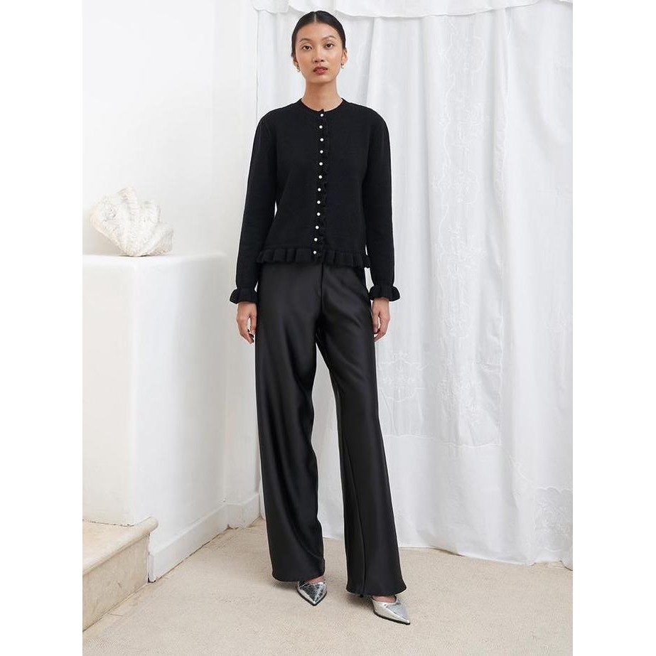 Sale Duma Official Ruche Cardigan | Black / Cardigan Wanita