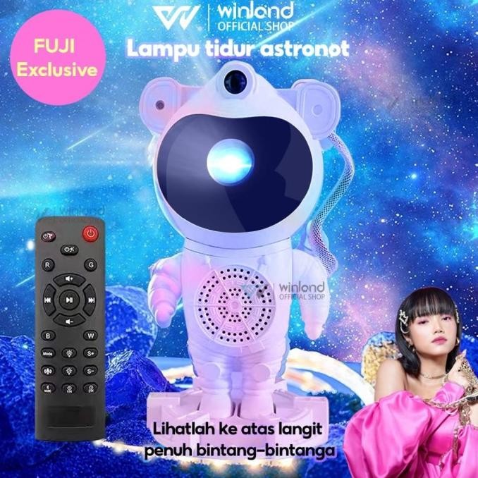 Winland Lampu Proyektor bintang astronot laser speaker bluetooth