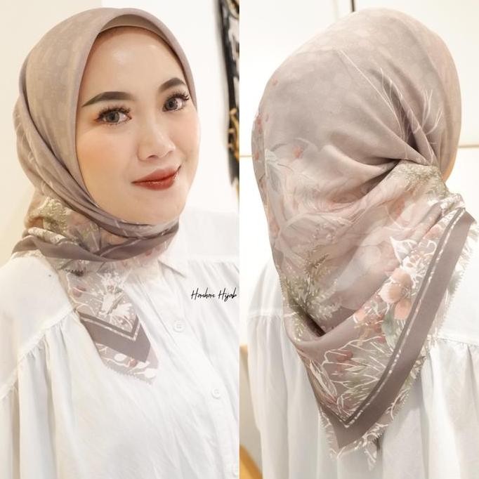 Murah (100K Get 4) Kayla Scarf Segi Empat Voal Motif Premium Lasercut