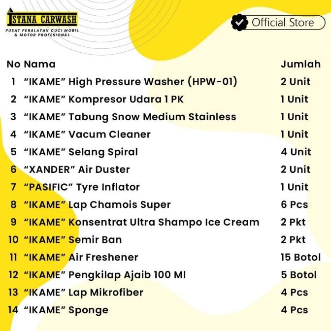 Paket Alat Cuci Steam Mobil ( MBM-02 A ) IKAME