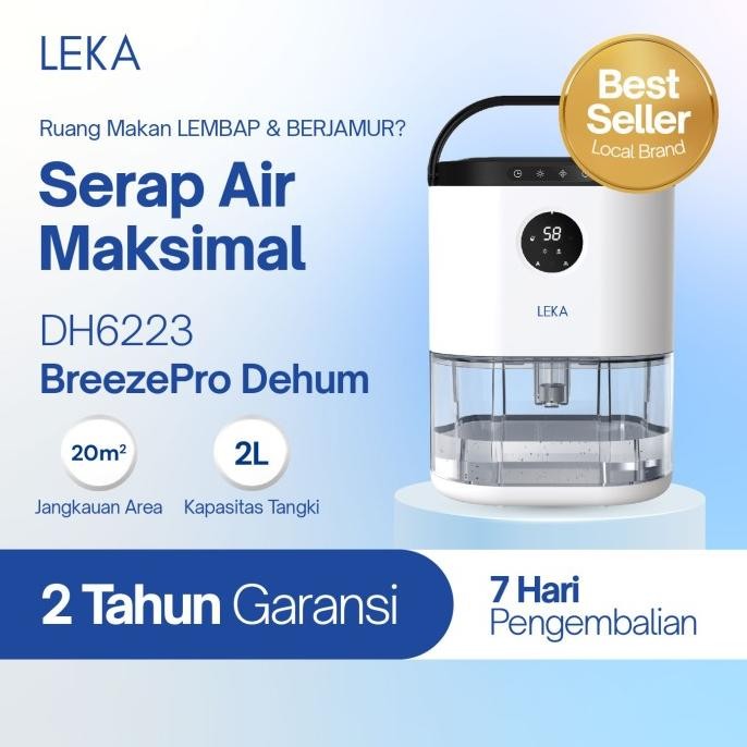 LEKA DH6223 Breeze Dehumidifier - Serap Air Penyerap Kelembaban