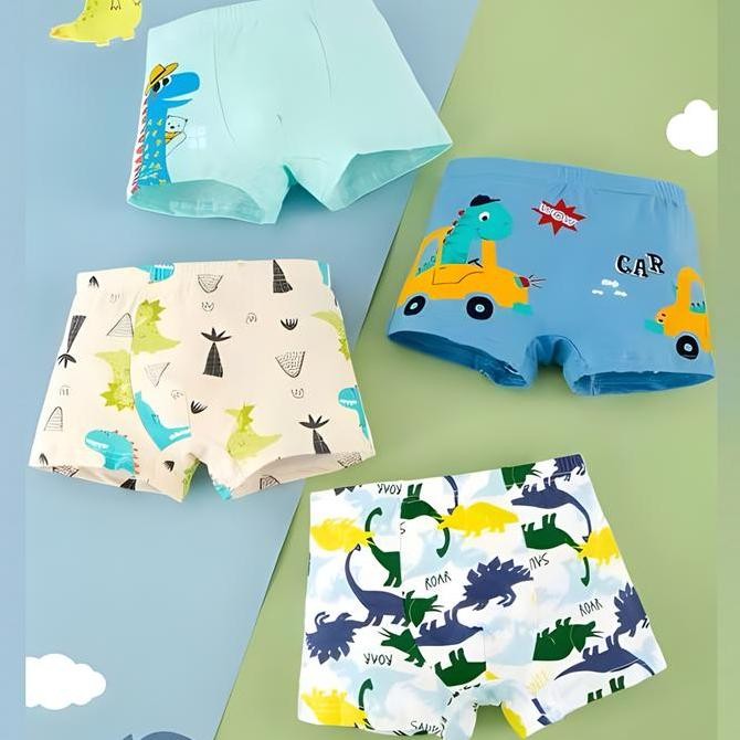 HOT PROMO XiaTong Celana Dalam Anak Laki Laki 2-14 Tahun /Boxer Anak Laki Laki /Celana Boxer Anak La