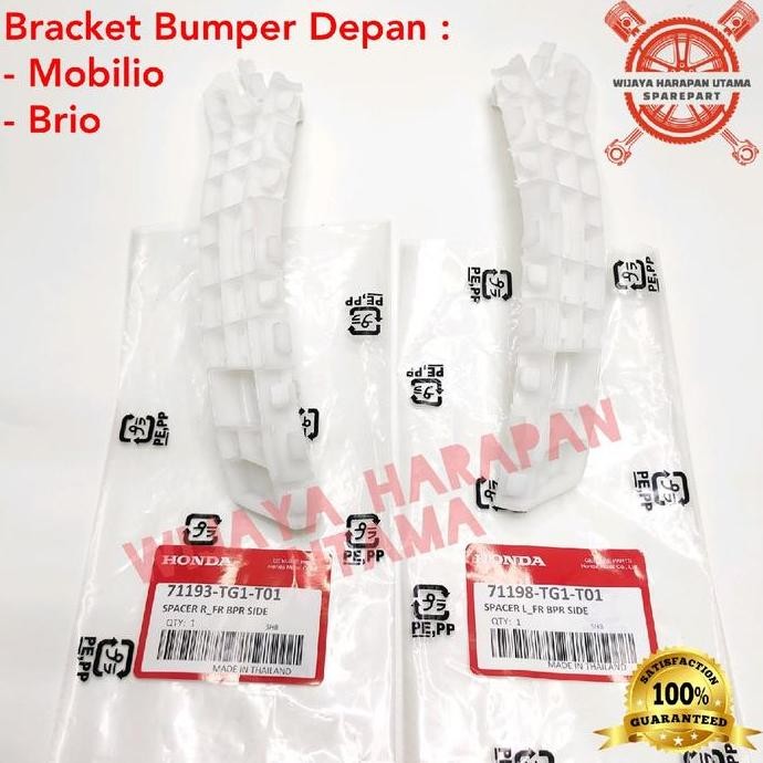 Breket Bemper Bracket Bumper Depan Honda Mobilio Rs E S 2014-2020 Brio Rs Satya 2012-2024 Original G